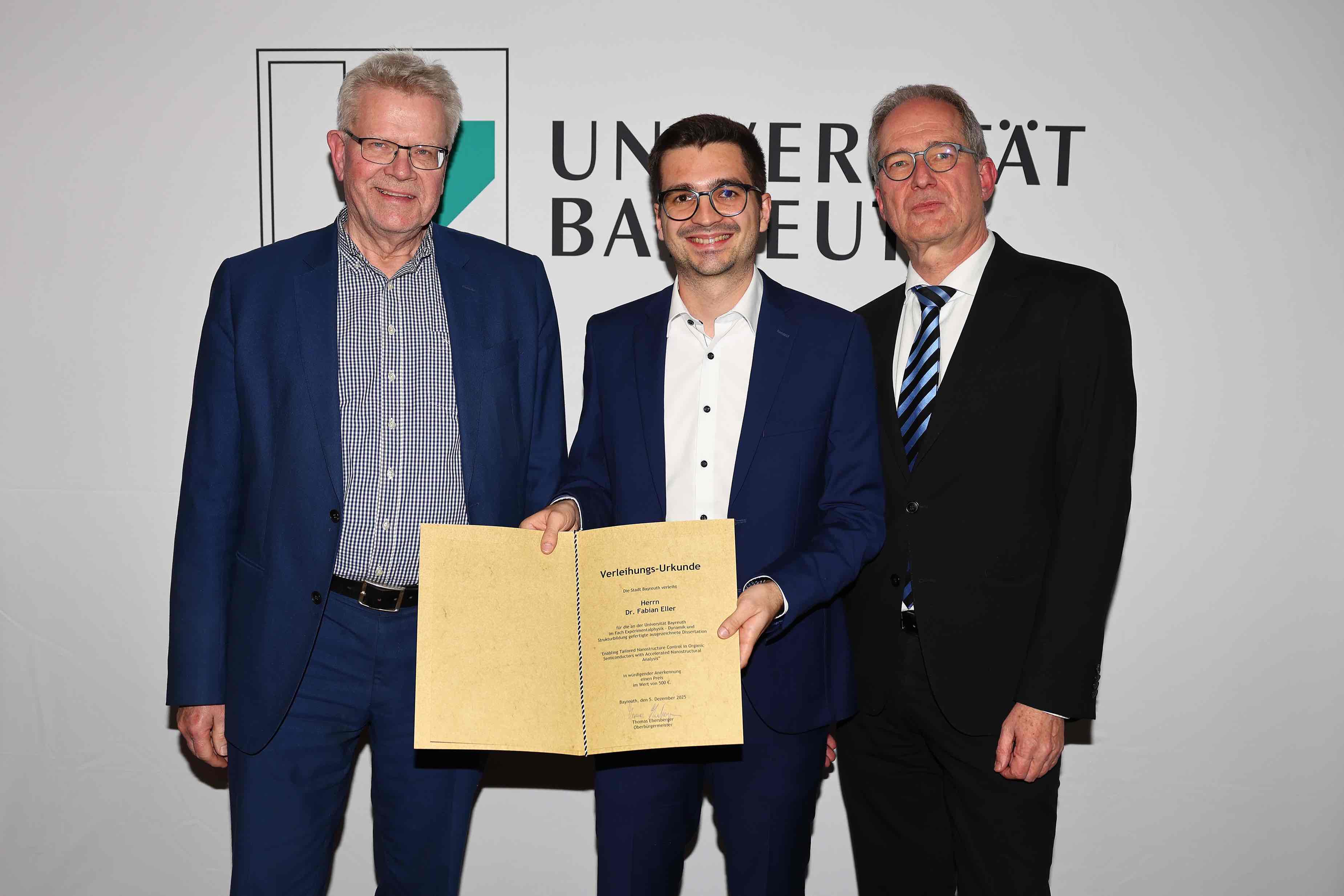 Bild: Preis der Stadt Bayreuth, Dr. Fabian Eller