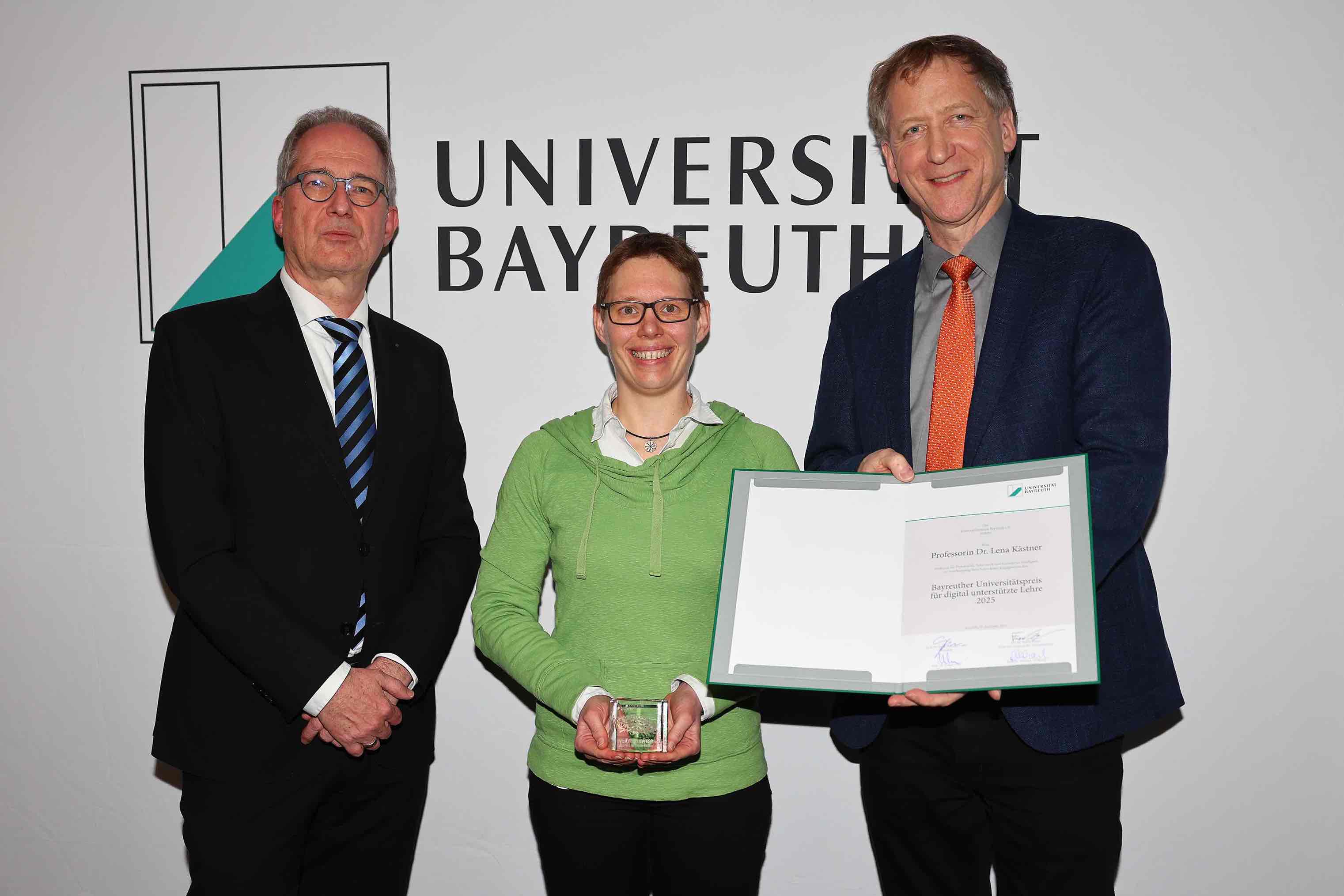 Bild: Bayreuther Universitätspreis für digital unterstützte Lehre Prof.Dr. Lena Kästner