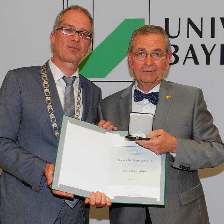 Verleihung der Universitätsmedaille an Herrn Prof. Dr. Dymitr Ibriszimow