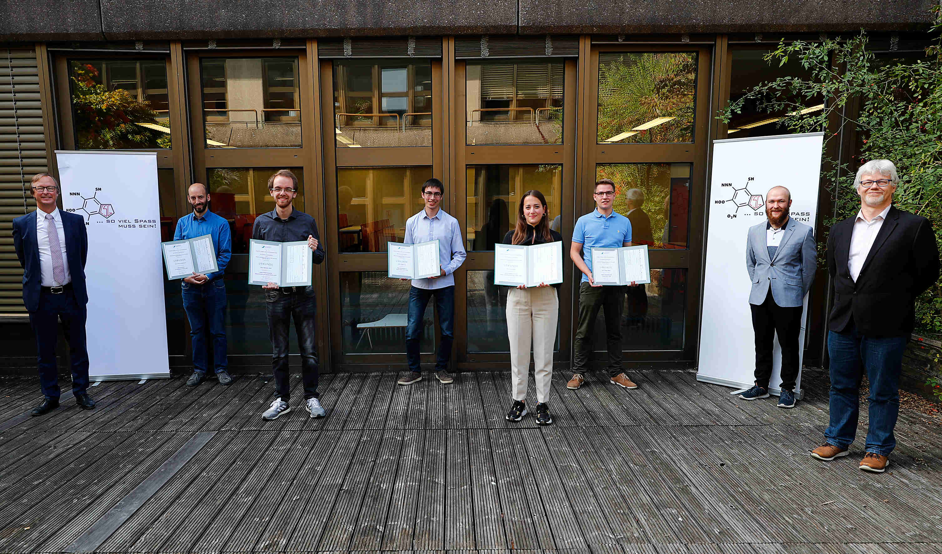 Gruppenbild der Preisträger des Preises der Otto-Warburg-Stiftung 2020