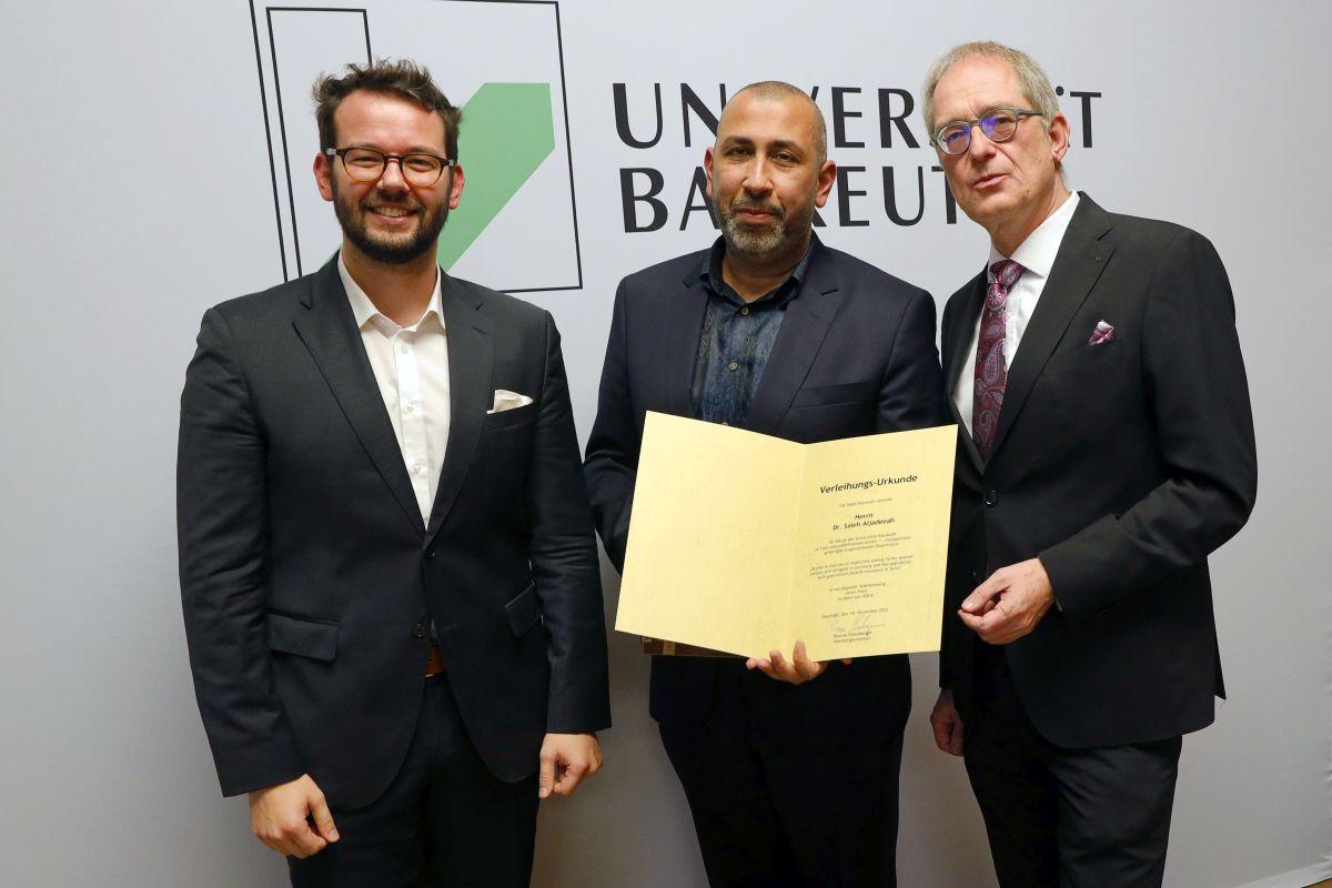 Verleihung Preis der Stadt Bayreuth 2022, Dr. Saleh Aljadeeah